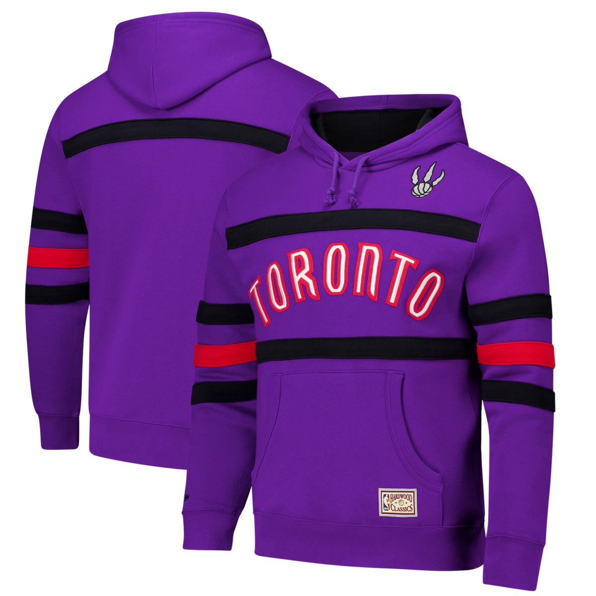 Toronto Raptors Hardwood Classics Nights Head Coach Pullover Hoodie Purple - NBA
