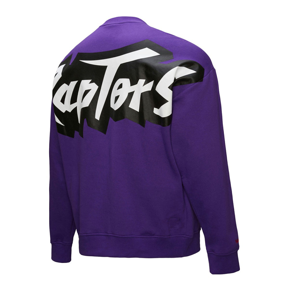Toronto Raptors Hardwood Classics There & Back 2.0 Vintage Pullover Sweatshirt Purple - NBA