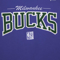 Milwaukee Bucks Hardwood Classics There & Back 2.0 Vintage Pullover Sweatshirt Purple - NBA