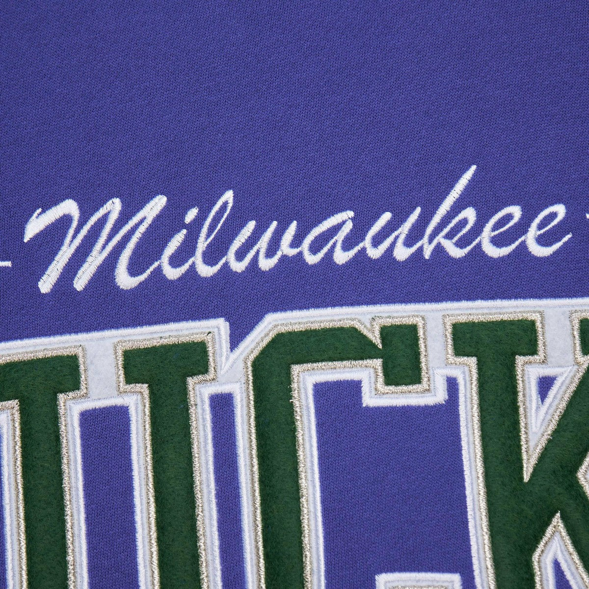 Milwaukee Bucks Hardwood Classics There & Back 2.0 Vintage Pullover Sweatshirt Purple - NBA