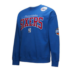 Philadelphia 76ers Hardwood Classics There & Back 2.0 Vintage Pullover Sweatshirt Royal - NBA