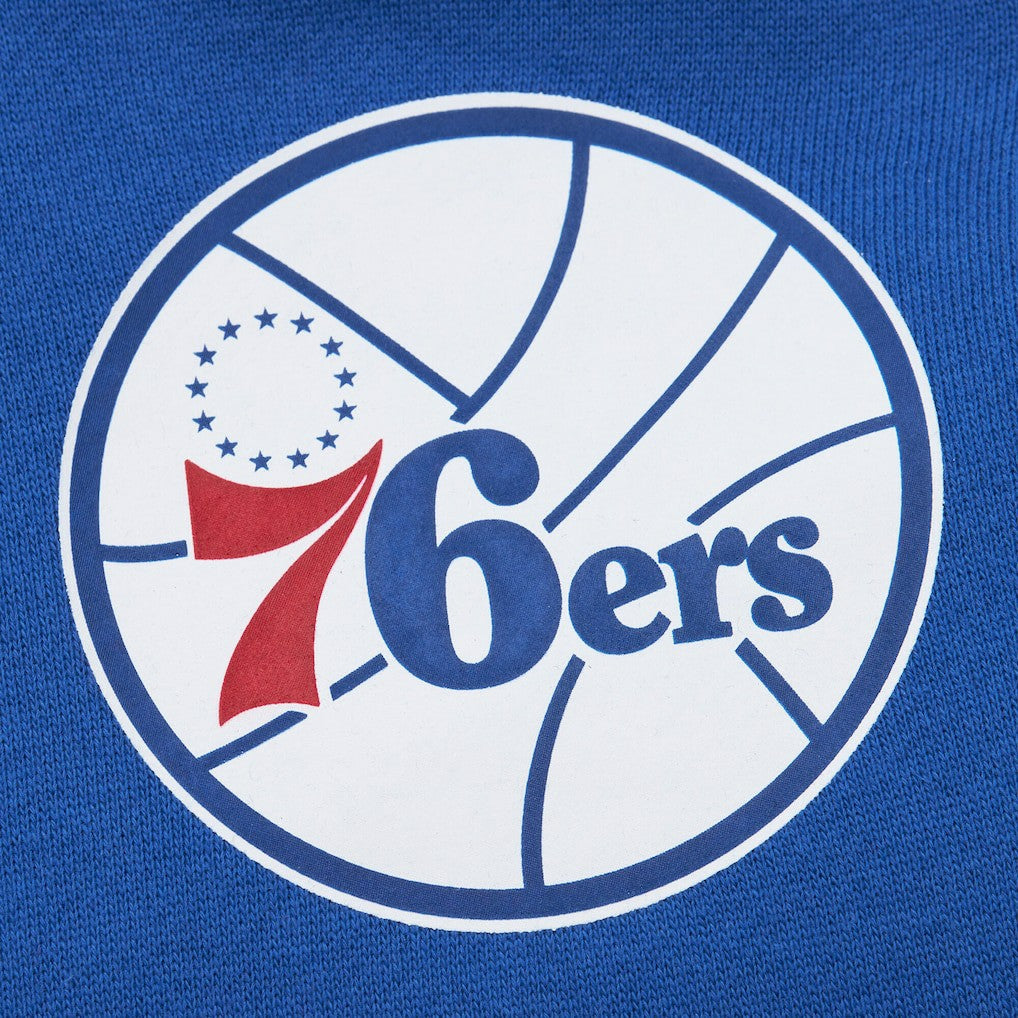 Philadelphia 76ers Hardwood Classics There & Back 2.0 Vintage Pullover Sweatshirt Royal - NBA