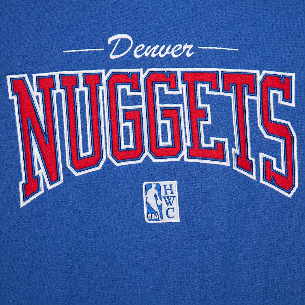 Denver Nuggets Hardwood Classics There & Back 2.0 Vintage Pullover Sweatshirt Royal - NBA