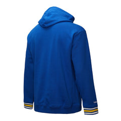 Golden State Warriors Chainstitch Applique Vintage Heavyweight Pullover Hoodie Royal - NBA