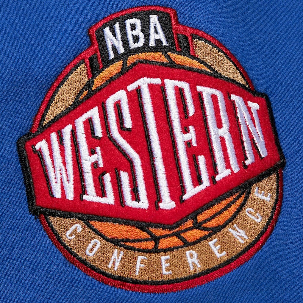 Golden State Warriors Chainstitch Applique Vintage Heavyweight Pullover Hoodie Royal - NBA