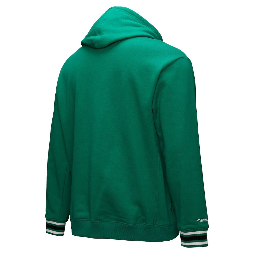 Boston Celtics Chainstitch Applique Vintage Heavyweight Pullover Hoodie Kelly Green - NBA