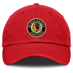 Chicago Blackhawks Fanatics Decades Collection Adjustable Hat - Red - NHL