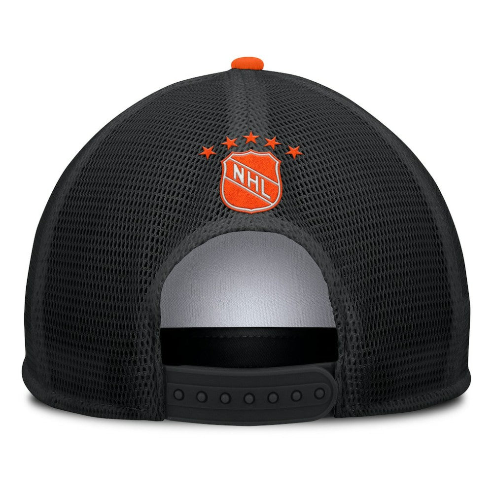 Edmonton Oilers Fanatics Decades Collection Foam Front Snapback Hat - White/Black - NHL