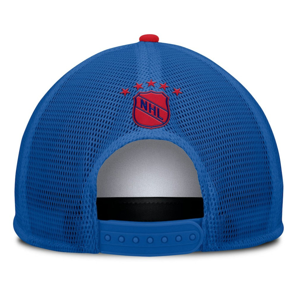 New York Rangers Fanatics Decades Collection Foam Front Snapback Hat - White/Royal - NHL