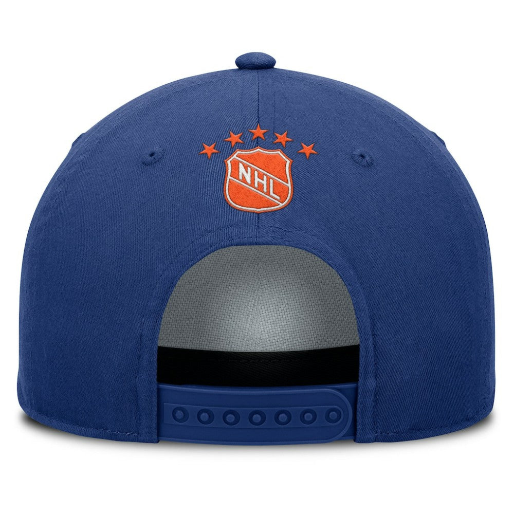 Edmonton Oilers Fanatics Decades Collection A-Frame Rope Adjustable Hat - Royal - NHL