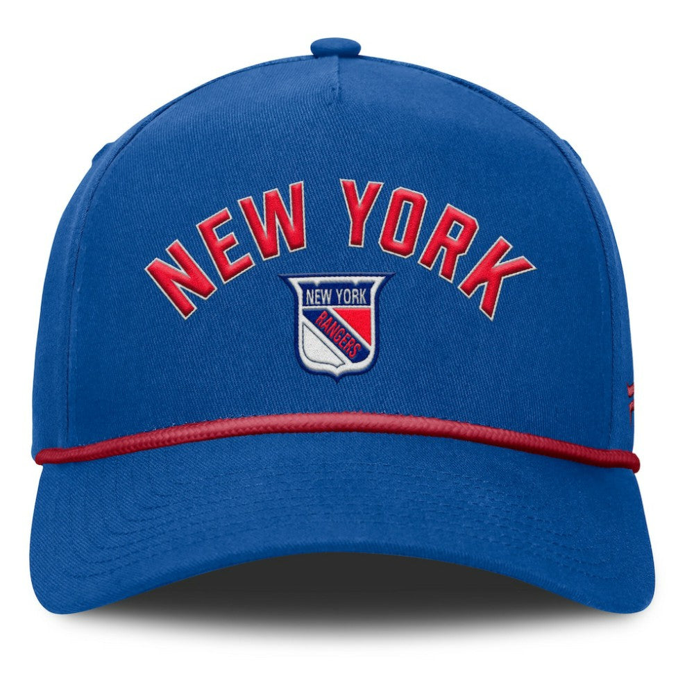 New York Rangers Fanatics Decades Collection A-Frame Rope Adjustable Hat - Royal - NHL