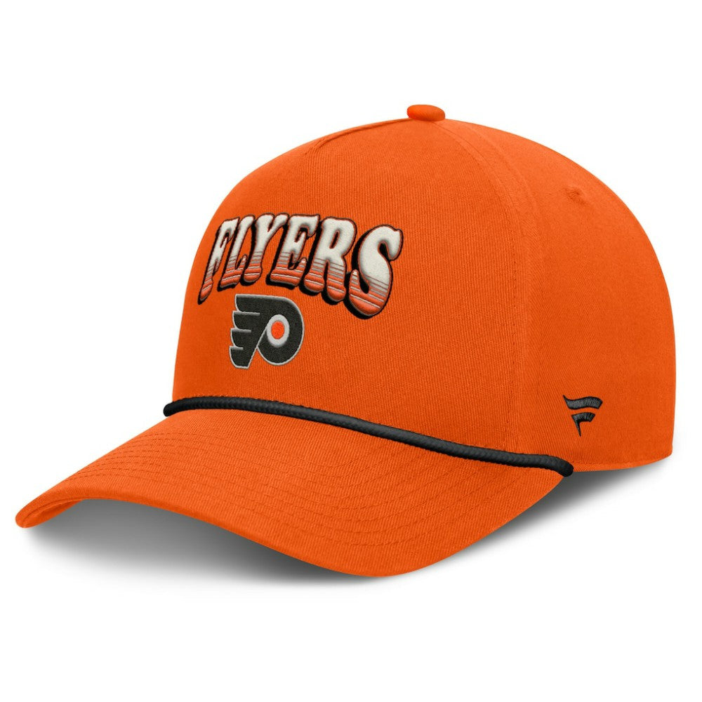 Philadelphia Flyers Fanatics Decades Collection A-Frame Rope Adjustable Hat - Orange - NHL
