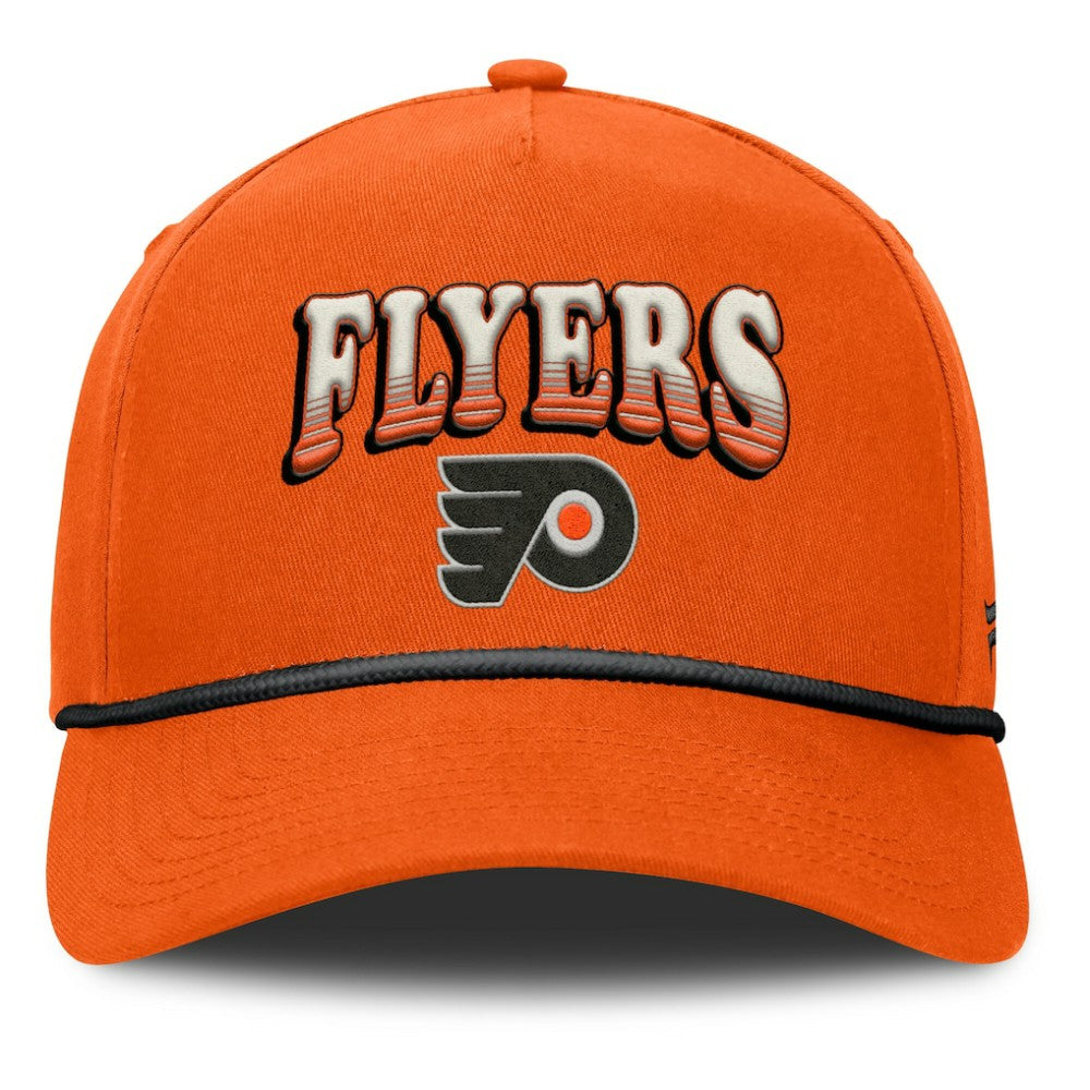 Philadelphia Flyers Fanatics Decades Collection A-Frame Rope Adjustable Hat - Orange - NHL