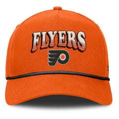 Philadelphia Flyers Fanatics Decades Collection A-Frame Rope Adjustable Hat - Orange - NHL