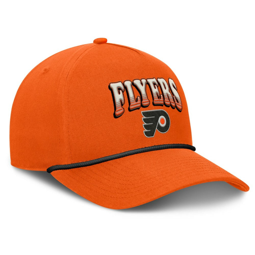 Philadelphia Flyers Fanatics Decades Collection A-Frame Rope Adjustable Hat - Orange - NHL