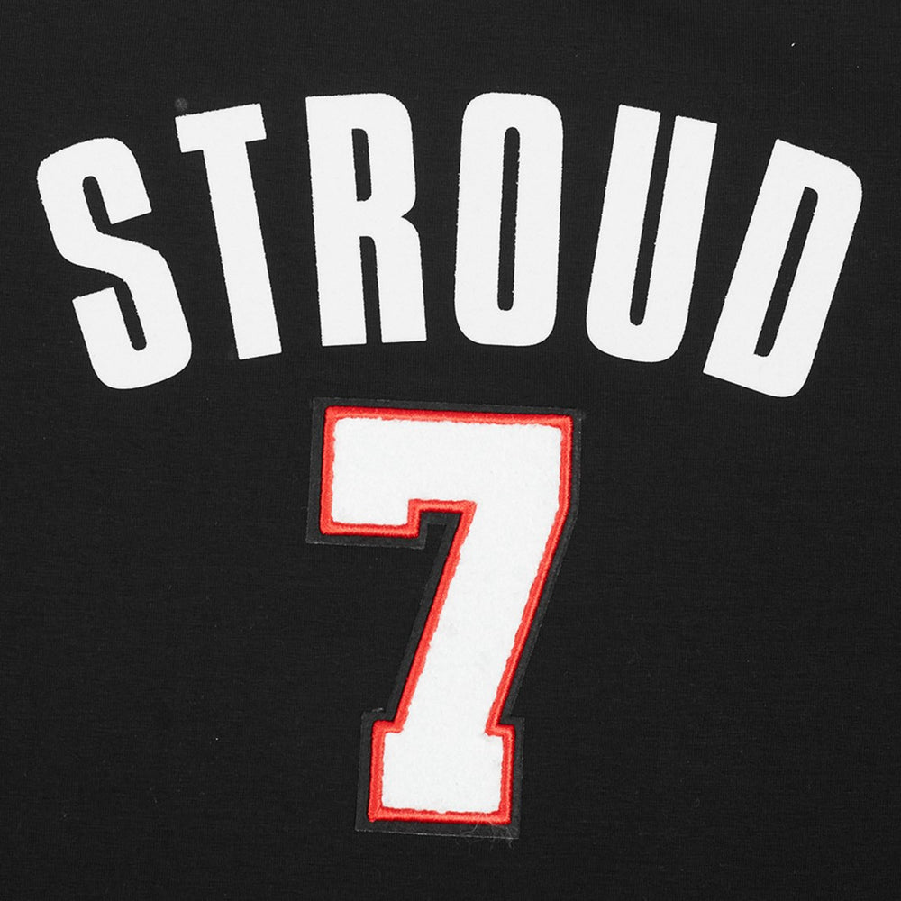 C.J. Stroud Houston Texans Pro Standard Women's Player Name & Number Cropped Boxy T-Shirt Black | NFL
