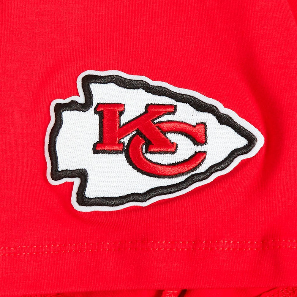 Travis Kelce Kansas City Chiefs Pro Standard Women's Player Name & Number Cropped Boxy T-Shirt Red | NFL