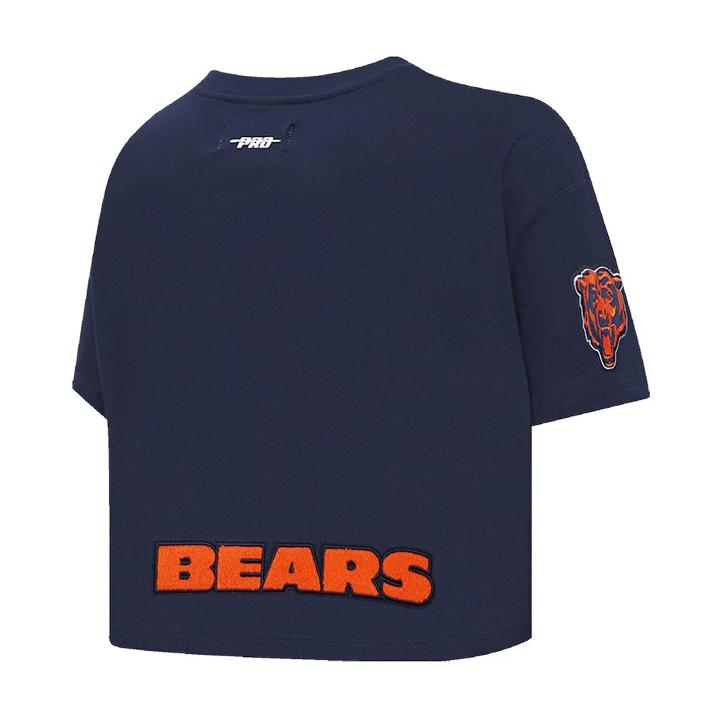 Caleb Williams Chicago Bears Pro Standard Women's Player Name & Number Cropped Boxy T-Shirt Navy | NFL
