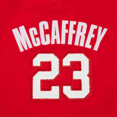Christian McCaffrey San Francisco 49ers Pro Standard Women's Player Name & Number Cropped Boxy T-Shirt Scarlet | NFL