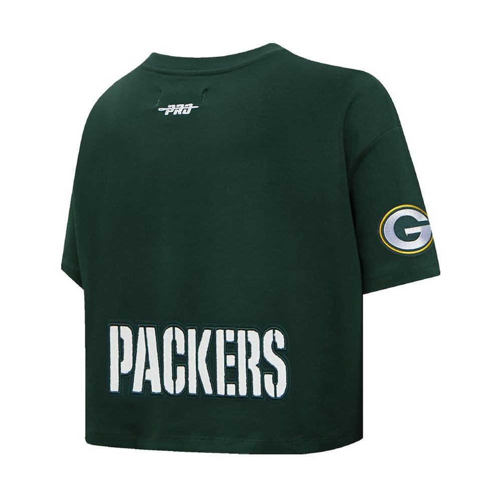Jordan Love Green Bay Packers Pro Standard Women's Player Name & Number Cropped Boxy T-Shirt Green | NFL