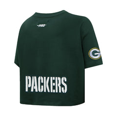 Jordan Love Green Bay Packers Pro Standard Women's Player Name & Number Cropped Boxy T-Shirt Green | NFL