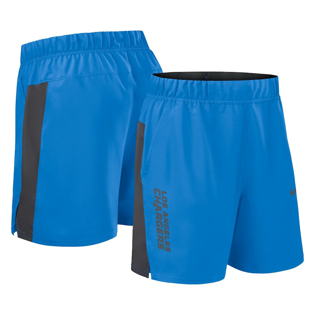 Los Angeles Chargers Woven Victory Dri-FIT Shorts Powder Blue | Nike for Sale