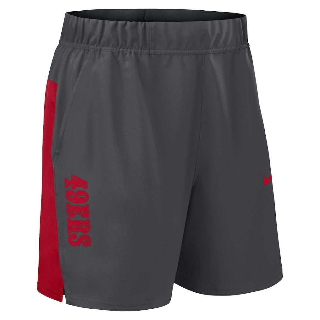 San Francisco 49ers Woven Victory Dri-FIT Shorts Gray | Nike for Sale