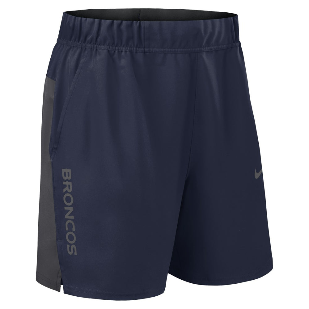 Denver Broncos Woven Victory Dri-FIT Shorts Navy | Nike for Sale
