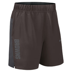 Cleveland Browns Woven Victory Dri-FIT Shorts Brown | Nike for Sale