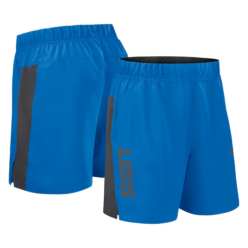 Detroit Lions Woven Victory Dri-FIT Shorts Blue | Nike for Sale