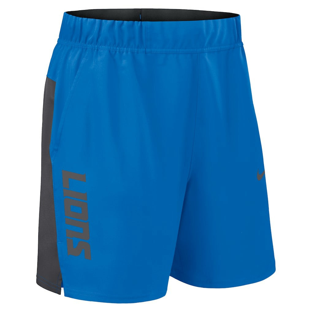 Detroit Lions Woven Victory Dri-FIT Shorts Blue | Nike for Sale