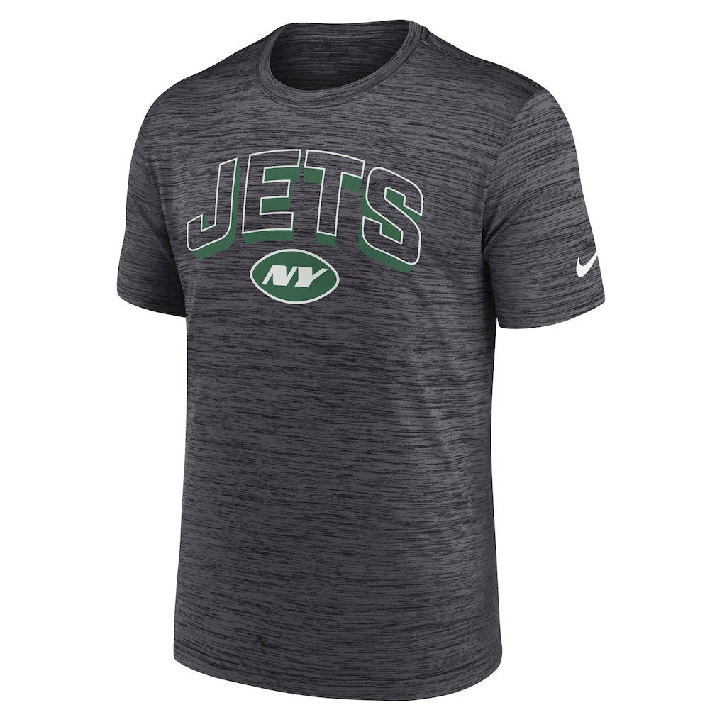 New York Jets Primetime Velocity Dri-FIT T-Shirt Charcoal | Nike for Sale