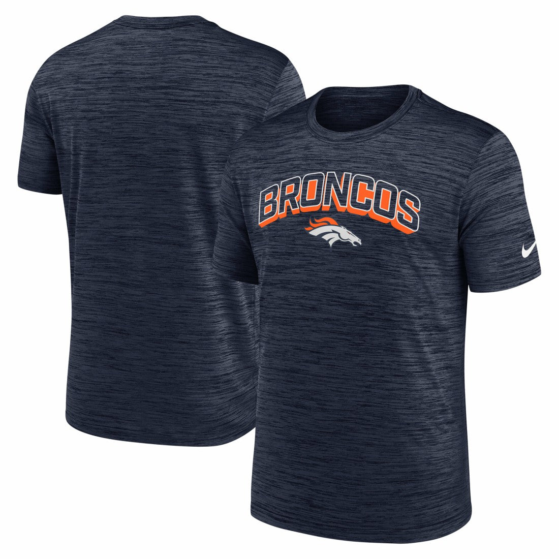 Denver Broncos Primetime Velocity Dri-FIT T-Shirt Navy | Nike for Sale
