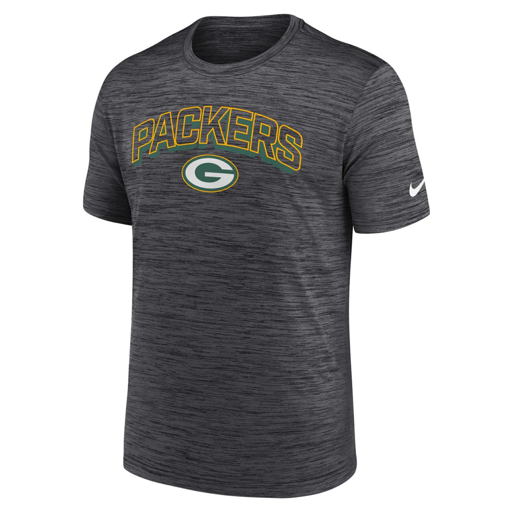 Green Bay Packers Primetime Velocity Dri-FIT T-Shirt Charcoal | Nike for Sale