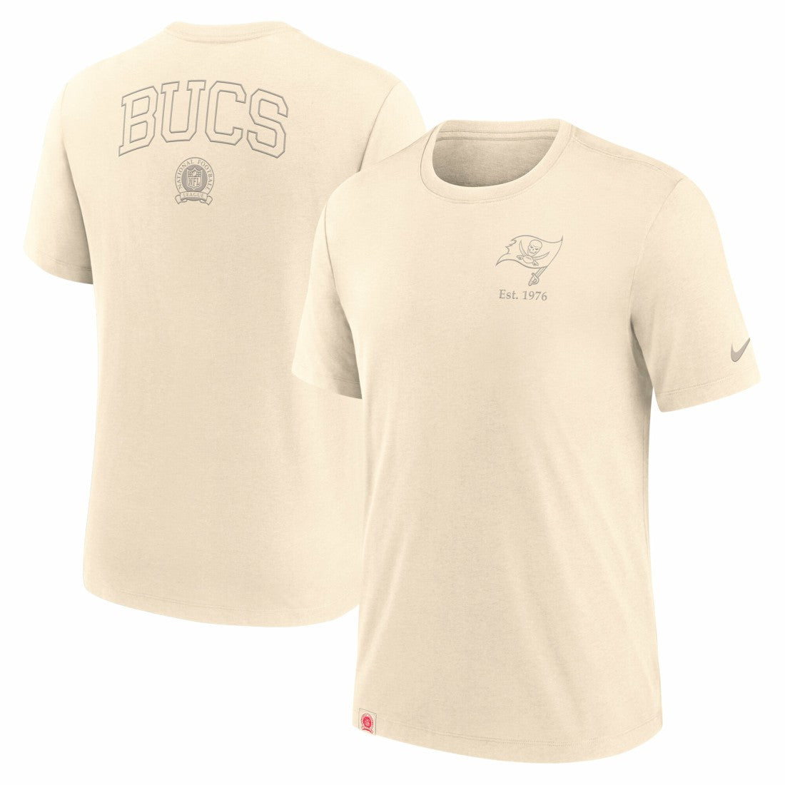 Tampa Bay Buccaneers Glory Tri-Blend T-Shirt Cream | Nike for Sale