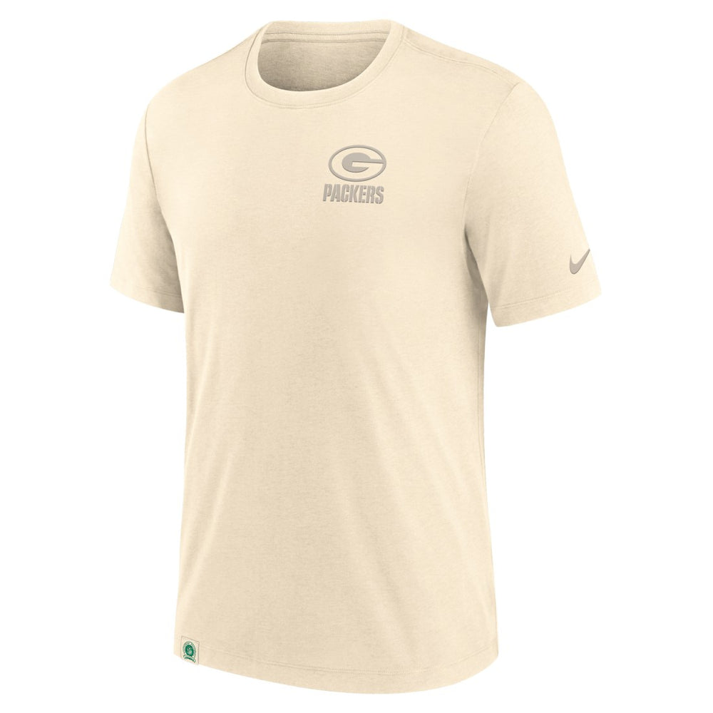 Green Bay Packers Glory Tri-Blend T-Shirt Cream | Nike for Sale