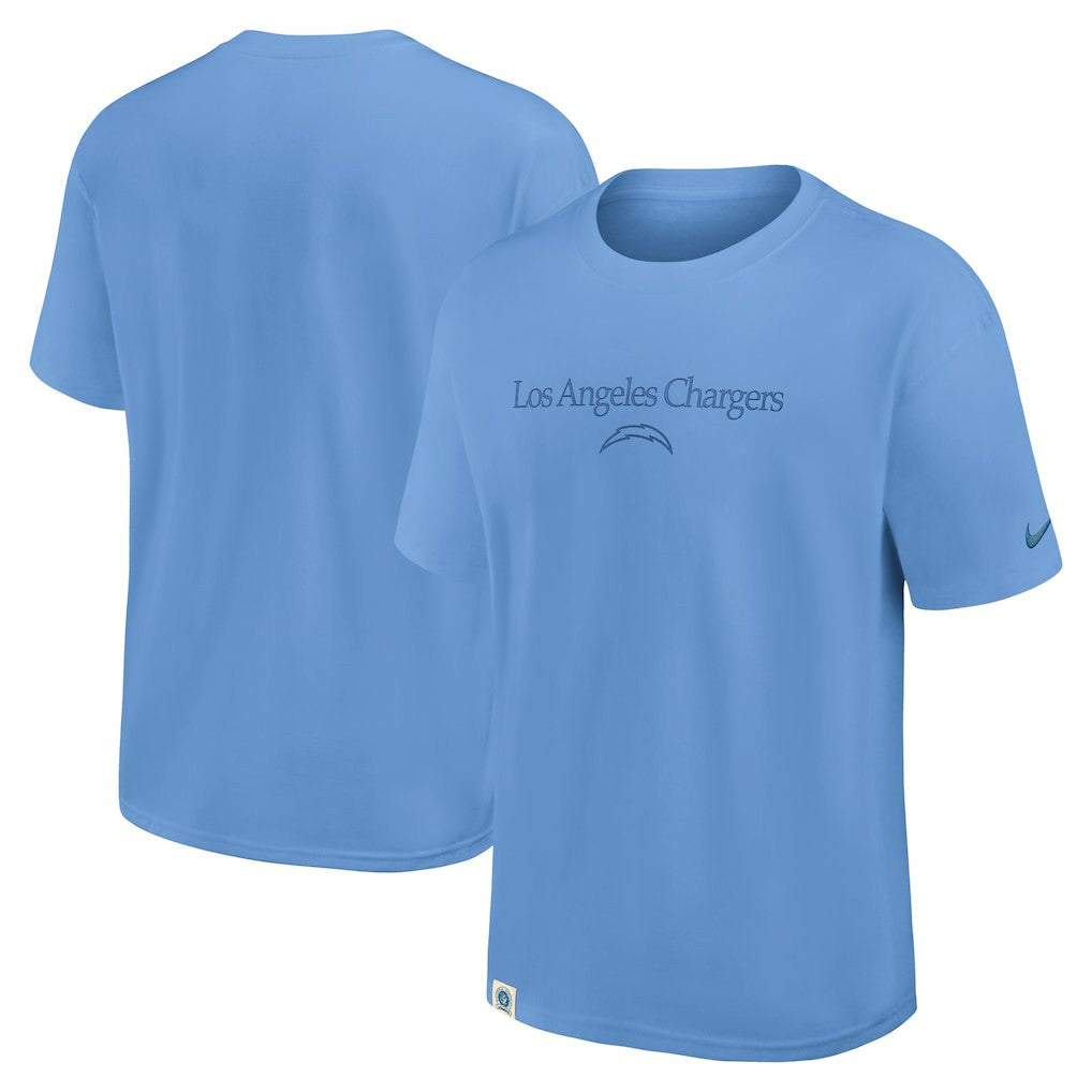 Los Angeles Chargers Glory Max90 T-Shirt Powder Blue | Nike for Sale