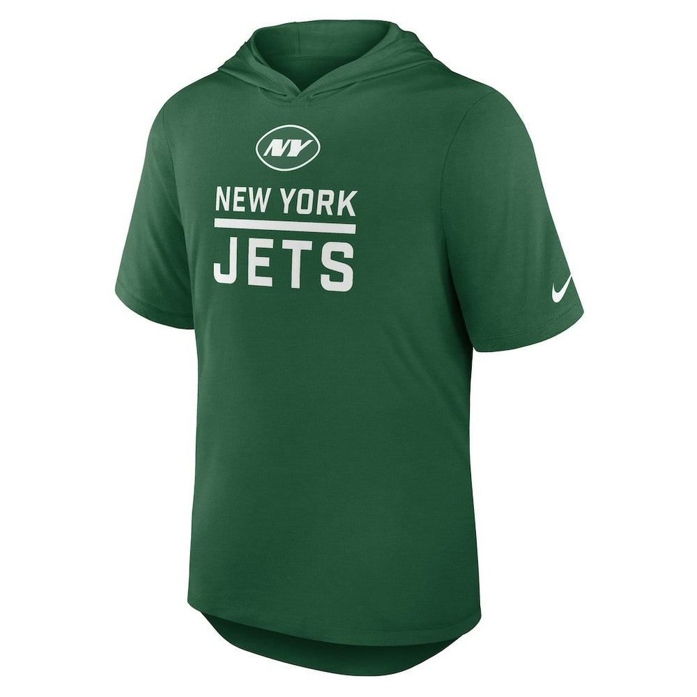 New York Jets Lockup Tri-Blend Hoodie T-Shirt Green | Nike for Sale