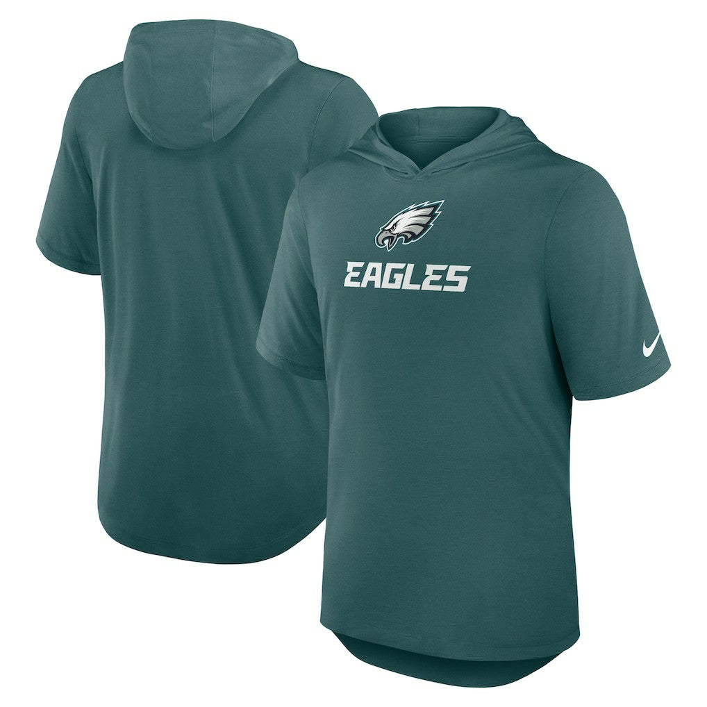 Philadelphia Eagles Lockup Tri-Blend Hoodie T-Shirt Midnight Green | Nike for Sale