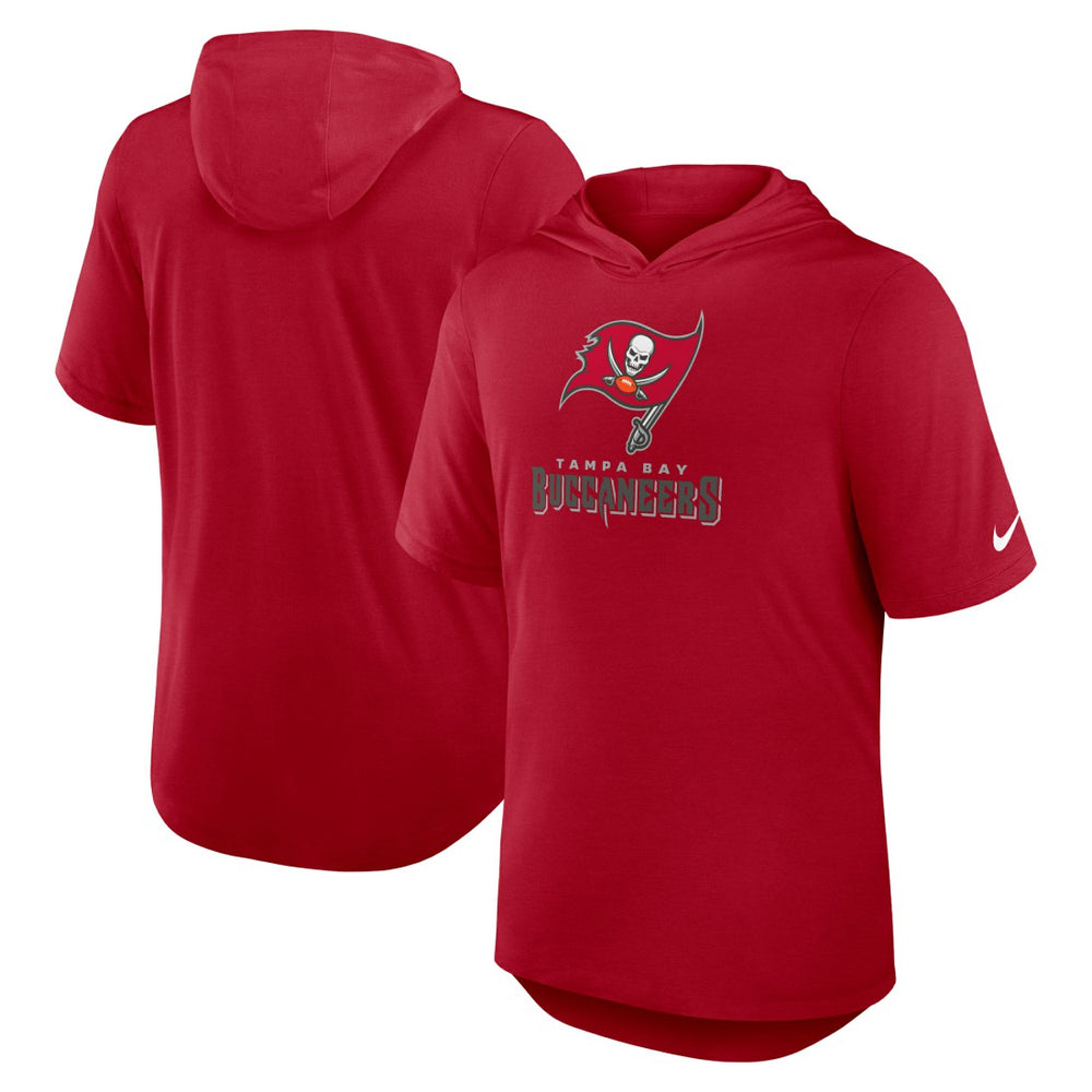 Tampa Bay Buccaneers Lockup Tri-Blend Hoodie T-Shirt Red | Nike for Sale