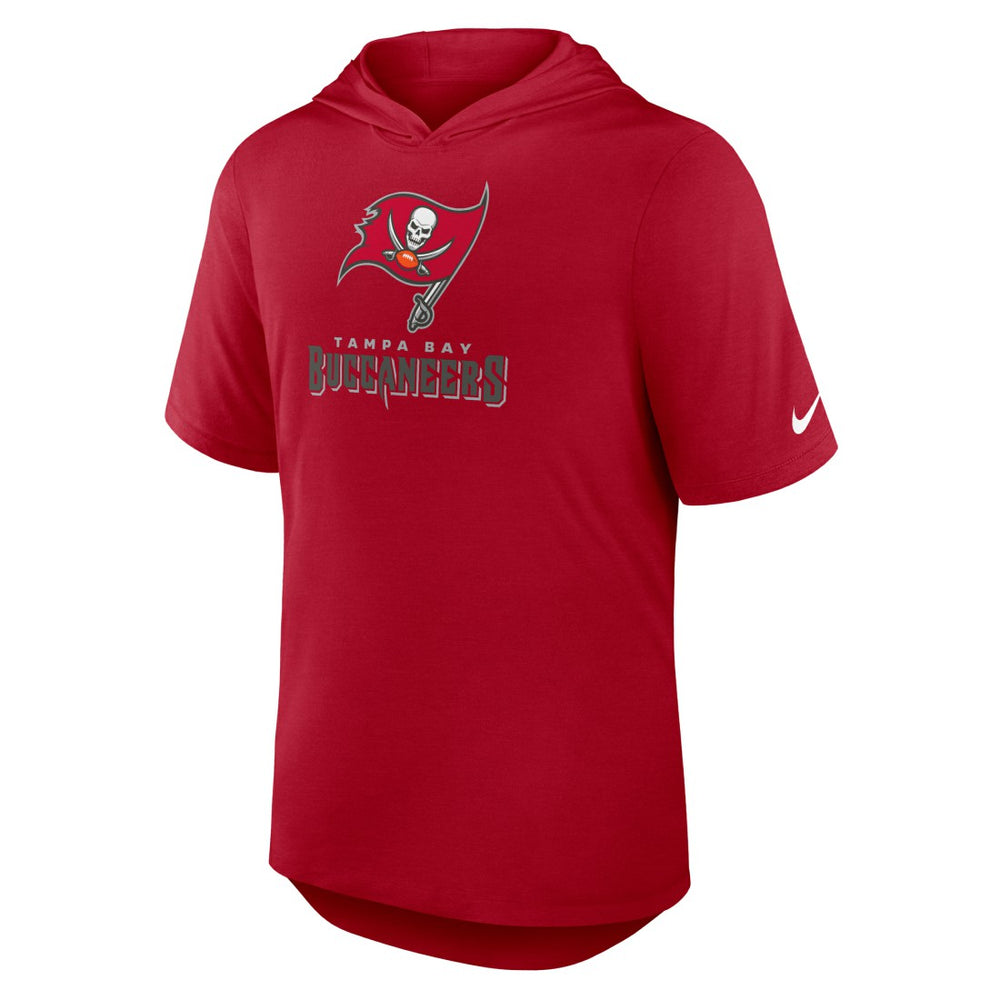 Tampa Bay Buccaneers Lockup Tri-Blend Hoodie T-Shirt Red | Nike for Sale