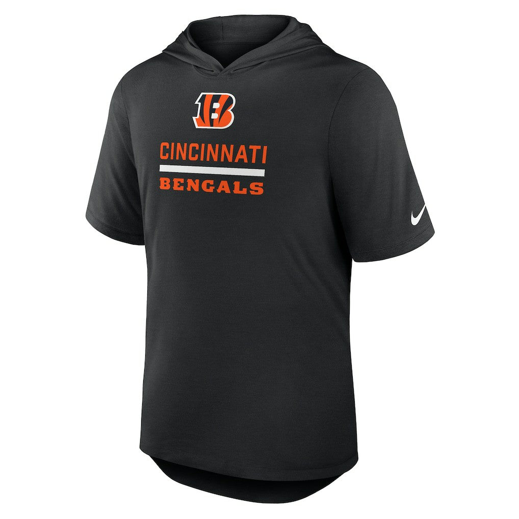 Cincinnati Bengals Lockup Tri-Blend Hoodie T-Shirt Black | Nike for Sale