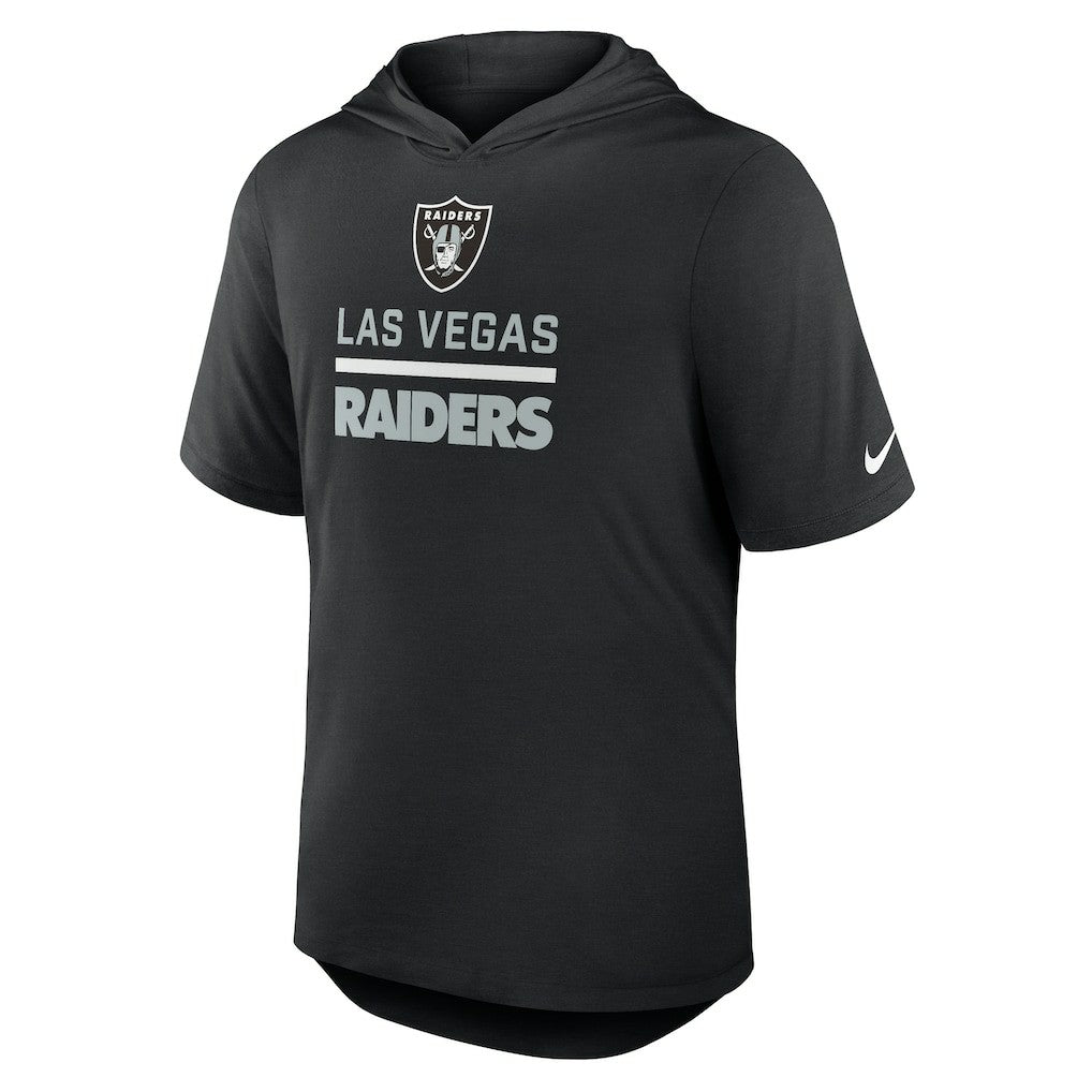 Las Vegas Raiders Lockup Tri-Blend Hoodie T-Shirt Black | Nike for Sale