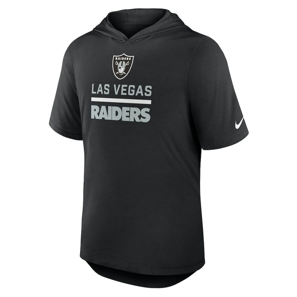 Las Vegas Raiders Lockup Tri-Blend Hoodie T-Shirt Black | Nike for Sale
