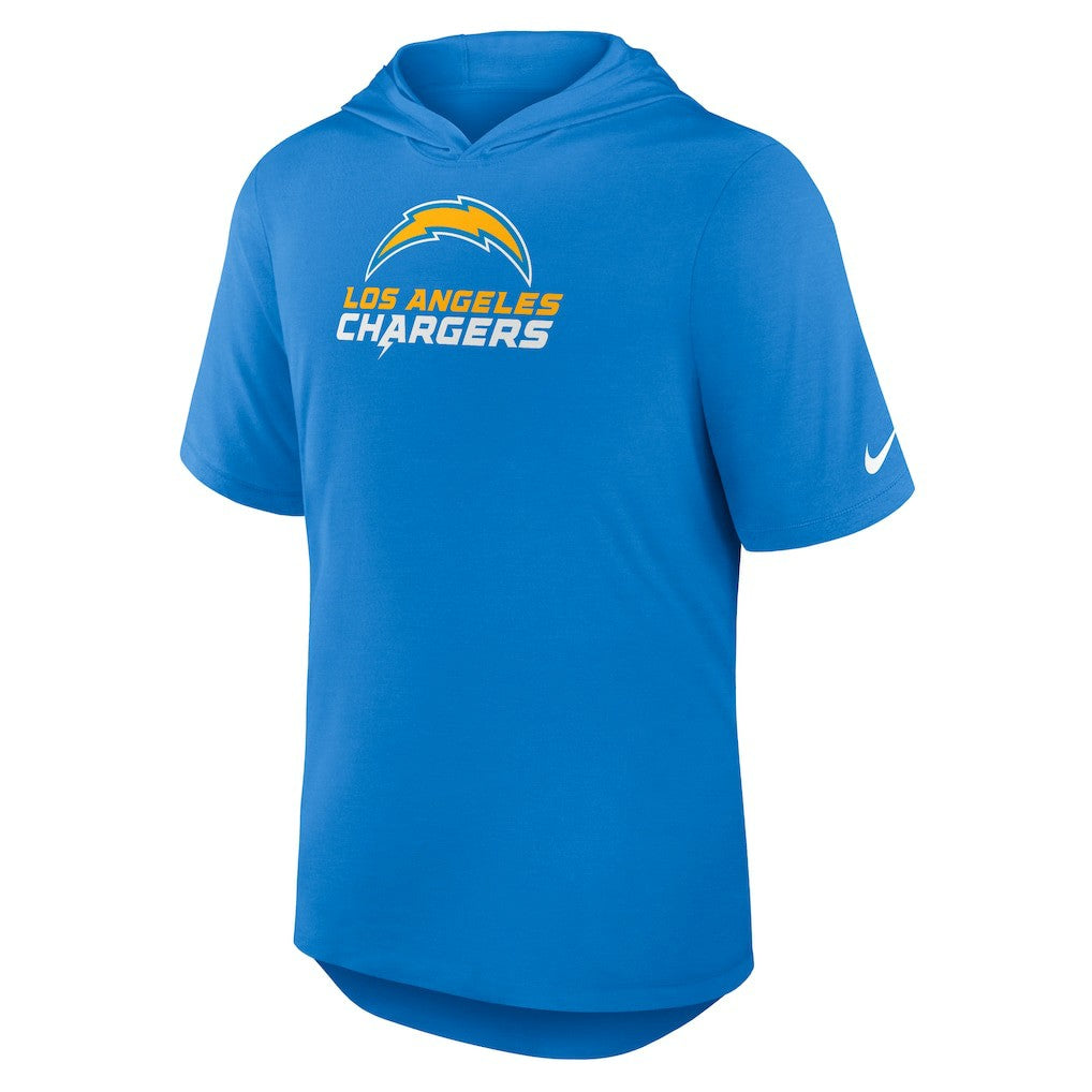 Los Angeles Chargers Lockup Tri-Blend Hoodie T-Shirt Powder Blue | Nike for Sale