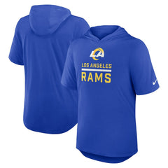 Los Angeles Rams Lockup Tri-Blend Hoodie T-Shirt Royal | Nike for Sale