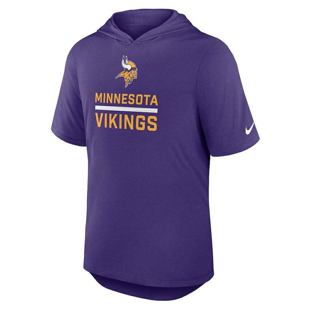 Minnesota Vikings Lockup Tri-Blend Hoodie T-Shirt Purple | Nike for Sale