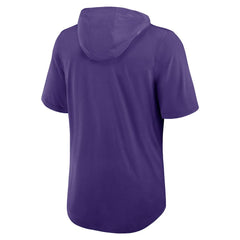 Minnesota Vikings Lockup Tri-Blend Hoodie T-Shirt Purple | Nike for Sale
