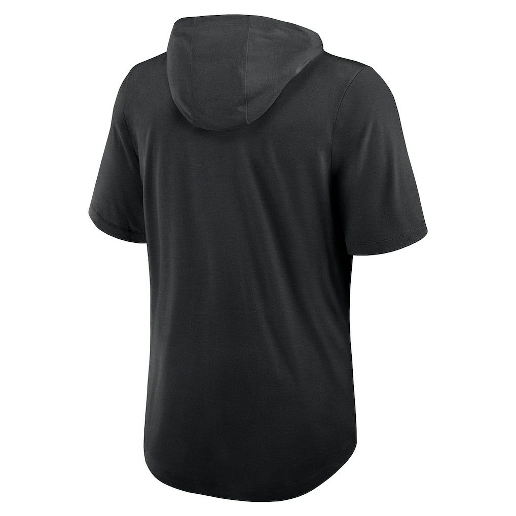 New Orleans Saints Lockup Tri-Blend Hoodie T-Shirt Black | Nike for Sale