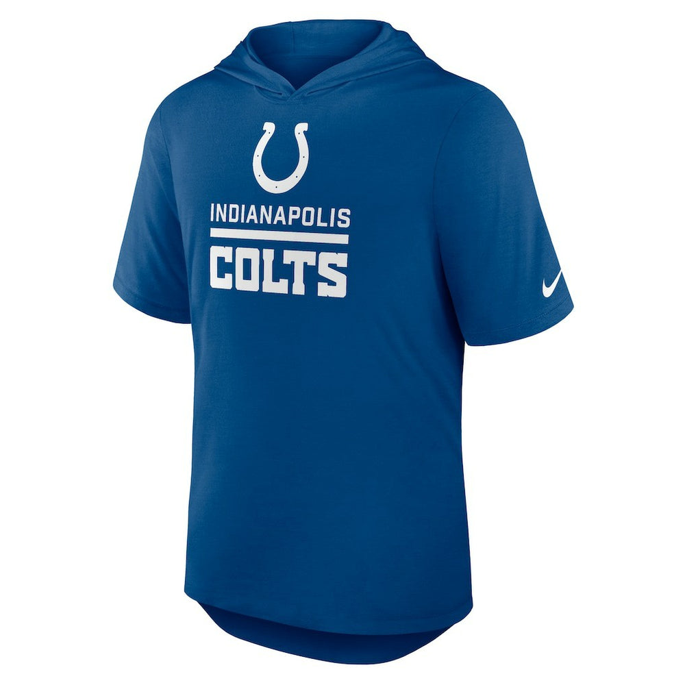 Indianapolis Colts Lockup Tri-Blend Hoodie T-Shirt Royal | Nike for Sale